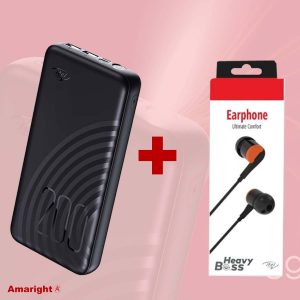itel 20000mAh Power Bank (Star200) – Ultra High Capacity & Fast Charging