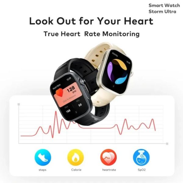 itel Storm Ultra Smart Watch ISW-023 – 2.02" HD Display | Scratch & Water Proof | Bluetooth Call | Fitness Tracker - Image 6