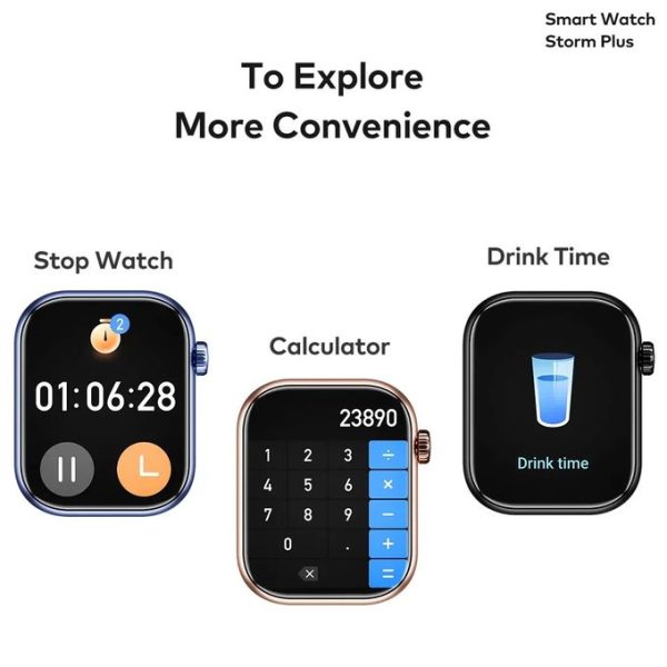 itel ISW-015 Storm Plus Smart Watch – 2.01" HD Display | Waterproof | Fitness & Health Tracker | Bluetooth Call | Black - Image 7