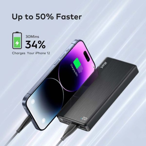 itel PowerPulse A1160 20000mAh Power Bank – 12W Fast Charging | Type-C Input – Black - Image 5