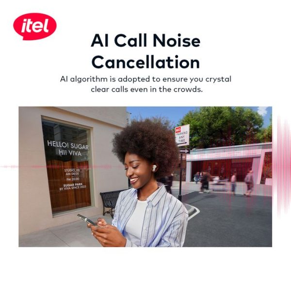 itel BudsNeo 3 True Wireless Earbuds – 100H Battery | AI Noise Cancellation | Super Bass | Low Latency | IPX5 Water Resistance - Image 2