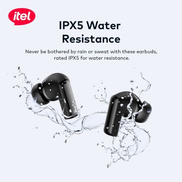 itel BudsNeo 3 True Wireless Earbuds – 100H Battery | AI Noise Cancellation | Super Bass | Low Latency | IPX5 Water Resistance - Image 7