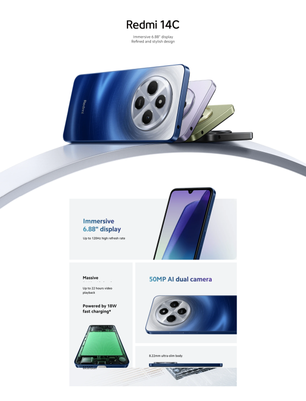 Redmi 14C – 6.88" HD+ Display | 128GB ROM + 4GB RAM - Image 6