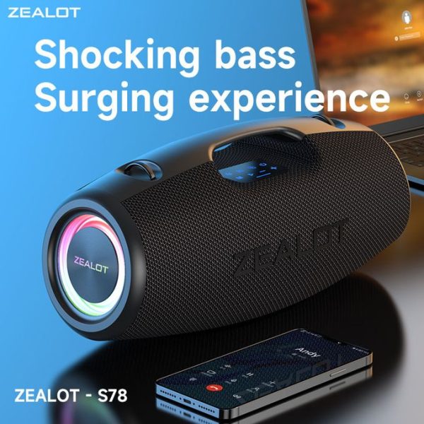 Zealot S78 Wireless Bluetooth Speaker – 100W Power - Image 3