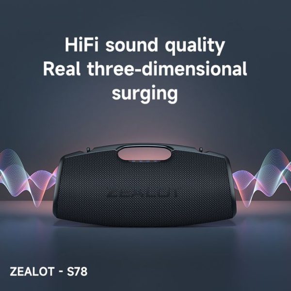 Zealot S78 Wireless Bluetooth Speaker – 100W Power - Image 4