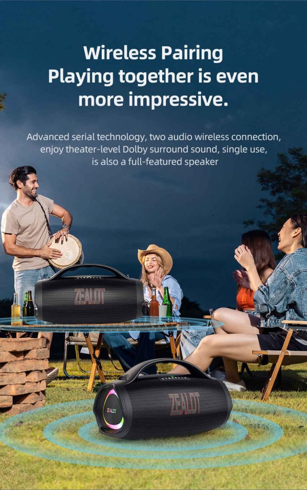 Zealot S98 160W Wireless Bluetooth Speaker - Image 8